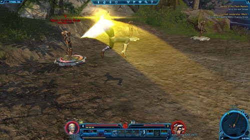 Następnie powróć do Liama Dentiri w celu odebrania nagrody - (L02) Combat Leadership- Mark I | Tython | Star Wars The Old Republic - Star Wars: The Old Republic - poradnik do gry
