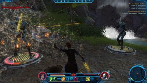 Następnie powróć do Liama Dentiri w celu odebrania nagrody - (L06) Combat Leadership- Mark IV | Tython | Star Wars The Old Republic - Star Wars: The Old Republic - poradnik do gry