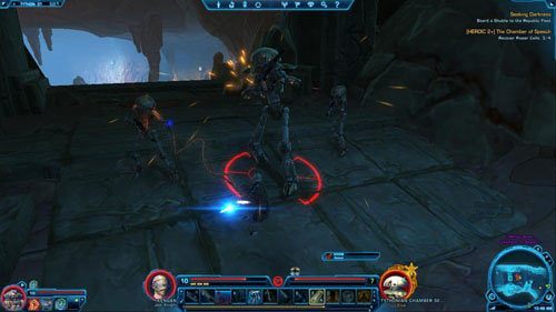 Po zniszczeniu każdej grupy robotów przeszukuj ich ciała - (L07) HEROIC 2+ The Chamber of Speech | Tython | Star Wars The Old Republic - Star Wars: The Old Republic - poradnik do gry