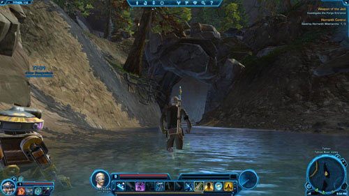 W środku uważaj na zwierzęta, a w szczególności na Cave Manka Cats [+] - Galactic History 09 (+2 Endurance) | Datacrons | Star Wars The Old Republic - Star Wars: The Old Republic - poradnik do gry