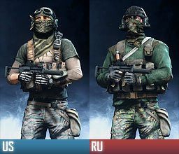 Ten czterokolorowy wzór doskonale sprawdza się w klimacie umiarkowanym i tropikalnym - Kamuflaże | Klasy i Specjalizacje | Battlefield 3 - Battlefield 3 - poradnik do gry