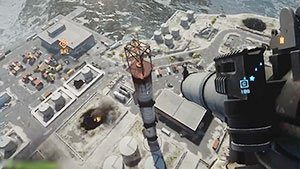 Nieco dalej na północny-wschód znajduje się magazyn w dokach, na dach którego również można się dostać w ten sam sposób - Wyspa Chark | Mapy | Battlefield 3 - Battlefield 3 - poradnik do gry