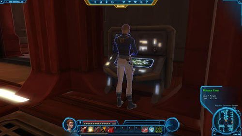 Pozostaje ci tylko udać się do sąsiedniego pokoju w [5] i pomówić z Commanderem Tavusem - (L02) Hit the Ground Running | Trooper | Star Wars The Old Republic - Star Wars: The Old Republic - poradnik do gry