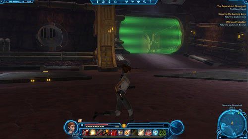 Przedrzyj się przez kilka niedużych pomieszczeń pełnych przeciwników do [11] - (L10) The Separatists Stronghold | Trooper | Star Wars The Old Republic - Star Wars: The Old Republic - poradnik do gry