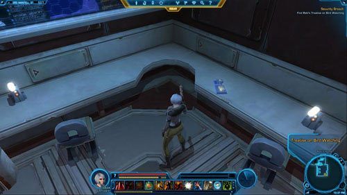 Wyjdź z pokoju i otwórz drzwi bezpieczeństwa znajdujące się w [12] - (L07) Security Breach (1) | Smuggler | Star Wars The Old Republic - Star Wars: The Old Republic - poradnik do gry