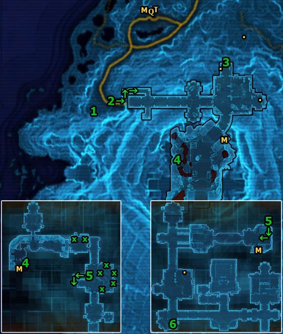 Porozmawiaj z Agentem Burnem stojącym w [1] i zgódź się pomóc, aby dostać tę misję - (L09) Alliance Of Evil | Ord Mantell | Star Wars The Old Republic - Star Wars: The Old Republic - poradnik do gry