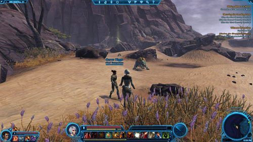 Datacron ukryty jest za jedną z wydm - Galactic History 13 (+2 Presence) | Datacrons | Star Wars The Old Republic - Star Wars: The Old Republic - poradnik do gry