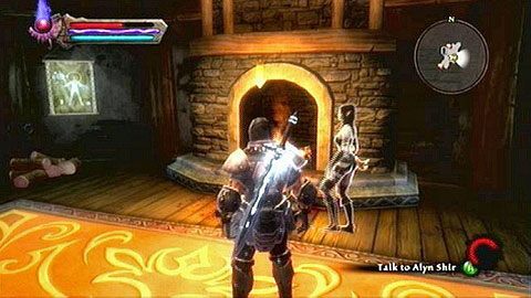 Wewnątrz chatki Erdena znajdziesz zwłoki mężczyzny oraz tajemniczą kobietę - Kingdoms of Amalur Reckoning: Into the Light - solucja, opis przejścia - Kingdoms of Amalur: Reckoning - poradnik do gry