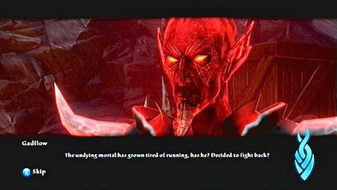 Rozpocznie się wtedy krótka rozmowa z Gadflowem - Kingdoms of Amalur Reckoning: The Hunters Hunted - solucja, opis przejścia - Kingdoms of Amalur: Reckoning - poradnik do gry