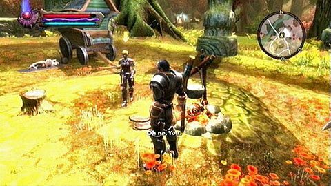 Gdy znajdziesz się w jego obozie, porozmawiaj z kobieta o mieniu Finna - Kingdoms of Amalur Reckoning: Odarath I (1) - solucja, opis przejścia - Kingdoms of Amalur: Reckoning - poradnik do gry