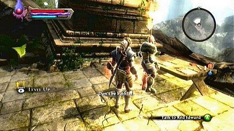 Bez względu na dokonany wybór, po zdobyciu ostatniej broni udaj się do przywódcy Red Legion w Bloodstone Deep M3(18) i wręcz mu wszystkie trzy przedmioty - Kingdoms of Amalur Reckoning: Odarath I (2) - solucja, opis przejścia - Kingdoms of Amalur: Reckoning - poradnik do gry