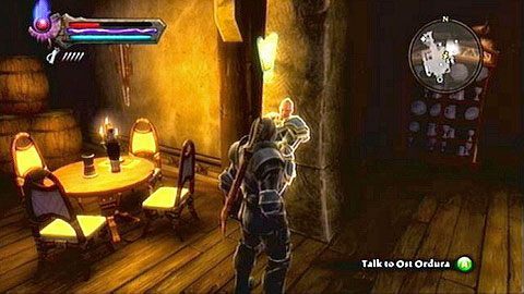 Stojący w karczmie mężczyzna M1(8), to Ost Ordura - członek grupy najemników zwanej Warsworn - Kingdoms of Amalur Reckoning: Odarath I (2) - solucja, opis przejścia - Kingdoms of Amalur: Reckoning - poradnik do gry