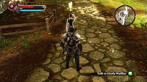 Gdy po wykonaniu wszystkich zadań w Gorhart i wrócisz do wioski, spotkasz kobietę o imieniu Gizela Wulflac M1(14) - Kingdoms of Amalur Reckoning: Odarath I (2) - solucja, opis przejścia - Kingdoms of Amalur: Reckoning - poradnik do gry