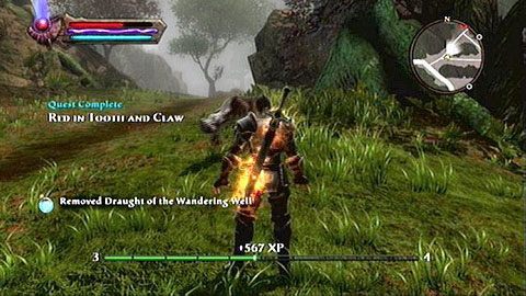 Gdy wreszcie uda ci się znaleźć źródło, użyj go, a następnie wróć do Ainmhi - Kingdoms of Amalur Reckoning: Odarath II (1) - solucja, opis przejścia - Kingdoms of Amalur: Reckoning - poradnik do gry