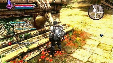 Twoim kolejnym zadaniem jest umieszczenie trofeów na kamiennym monumencie M2(5) - Kingdoms of Amalur Reckoning: Odarath II (1) - solucja, opis przejścia - Kingdoms of Amalur: Reckoning - poradnik do gry
