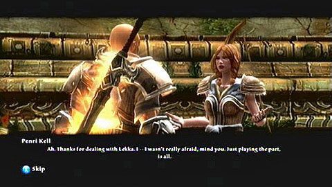 Chwilę później podbiegnie do ciebie Penri Kell - Kingdoms of Amalur Reckoning: Odarath II (1) - solucja, opis przejścia - Kingdoms of Amalur: Reckoning - poradnik do gry