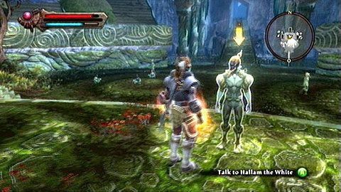 Wysłuchaj tego co ma do powiedzenia wiedźma, a następnie opuść pomieszczenia i spotkaj się ze stojącym przed drzwiami Hallamem - Kingdoms of Amalur Reckoning: Odarath II (4) - solucja, opis przejścia - Kingdoms of Amalur: Reckoning - poradnik do gry