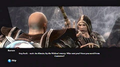Możesz teraz zabić kapitana lub wyjawić mu zdradziecki plan Garanera - Kingdoms of Amalur Reckoning: Webwood (1) - solucja, opis przejścia - Kingdoms of Amalur: Reckoning - poradnik do gry