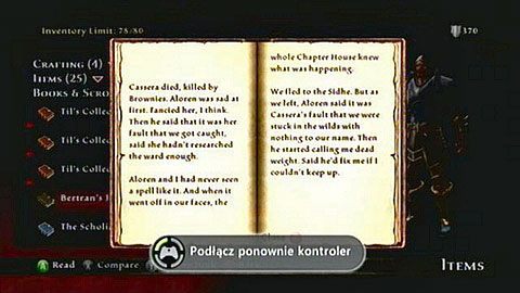 Wskazówki znajdziesz wewnątrz zdobytych dzienników - Kingdoms of Amalur Reckoning: Miasto Ysa (2) - solucja, opis przejścia - Kingdoms of Amalur: Reckoning - poradnik do gry