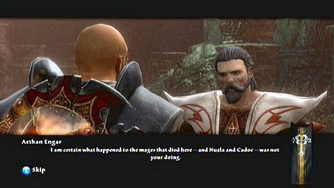 Po teleportacji, porozmawiaj z Aethanem - Kingdoms of Amalur Reckoning: Miasto Ysa (3) - solucja, opis przejścia - Kingdoms of Amalur: Reckoning - poradnik do gry