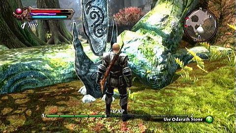 Kamień znajdziesz na północ od wioski, niedaleko miejsca gdzie siedzi Aery - Kingdoms of Amalur Reckoning: Odarath - kamienie Lorestone, mapa - Kingdoms of Amalur: Reckoning - poradnik do gry