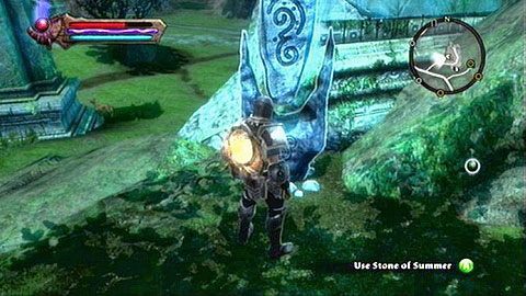 Nagranie pozostawiono przy drodze na północnym krańcu Webwood - Kingdoms of Amalur Reckoning: Summer (Kraina Dalentarth) - kamienie Lorestone, mapa - Kingdoms of Amalur: Reckoning - poradnik do gry