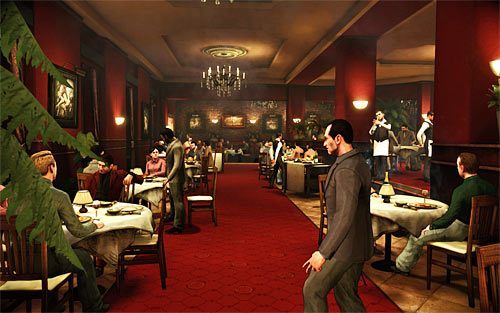 Pierwszy etap gry rozpocznie się od przechadzki po restauracji w towarzystwie Vinniego - Payback (1) | Opis przejścia The Darkness II - The Darkness II - poradnik do gry