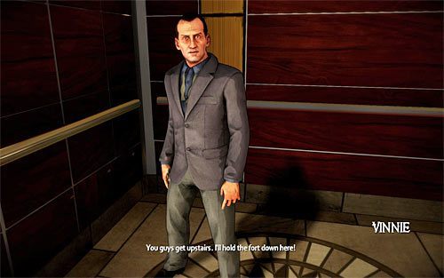 Powróć do korytarza i tym razem wybierz prawą odnogę, kierując się w stronę wind - Home Invasion (1) | Opis przejścia The Darkness II - The Darkness II - poradnik do gry