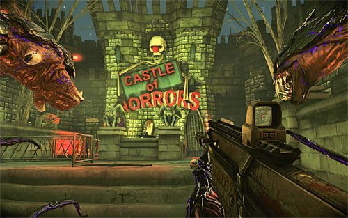 Wejdź do Zamku Strachów (powyższy screen) - 21 - 29 | Relikty The Darkness II - The Darkness II - poradnik do gry