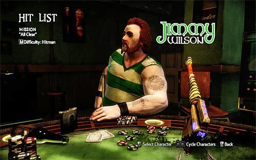 1 - Wybór postaci - Jimmy Wilson | Vendettas | The Darkness II - The Darkness II - poradnik do gry