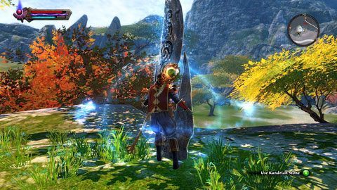 Kamień stoi na północ od drogi przebiegającej przez środek lokacji - Kandrian | Kamienie Lorestone w Kingdoms of Amalur Reckoning - Kingdoms of Amalur: Reckoning - poradnik do gry