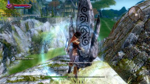 Głaz stoi na szczycie jednej z wysokich skał - Galafor | Kamienie Lorestone w Kingdoms of Amalur Reckoning - Kingdoms of Amalur: Reckoning - poradnik do gry
