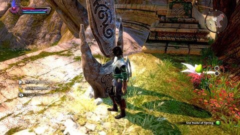 Głaz znajdziesz niedaleko ruin w północno-wschodnim rogu lokacji - Spring | Kamienie Lorestone w Kingdoms of Amalur Reckoning, Kraina Plains of Erathell - Kingdoms of Amalur: Reckoning - poradnik do gry