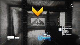 Odwróć się za siebie, a zobaczysz oszklone drzwi z symbolem Aspari po drugiej stronie - to oczywiście kolejna znajdźka - Rozdział 3- Aspari Extraction | Kampania w Syndicate - Syndicate - singleplayer - poradnik do gry