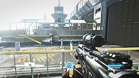 Zejdź schodami w dół i po drodze uzupełnij zapas amunicji do karabinu Kusanagi, ponieważ będzie teraz bardzo potrzebna - Rozdział 10- Behind The Scenes | Kampania w Syndicate - Syndicate - singleplayer - poradnik do gry