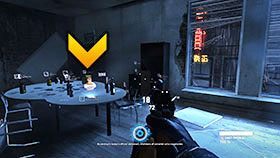 Rozdział 1: na schodach, zaraz po przebiciu się przez kruche drzwi - Wizytówki | Wizytówki i Propaganda - Lokacje w Syndicate - Syndicate - singleplayer - poradnik do gry