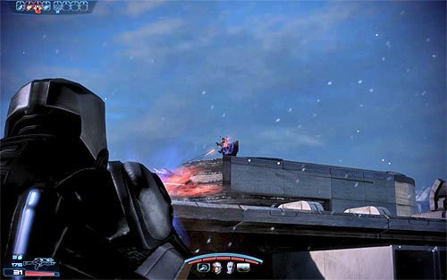 Bądź gotowy do zaatakowania nowych żołnierzy Cerberusa, którzy będą przylatywali promami - Mass Effect 3: Arrae - Byli pracownicy naukowi Cerberusa - solucja - Mass Effect 3 - poradnik do gry