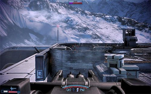 Przystąp do atakowania wrogów, którzy będą przylatywali tu promami - Mass Effect 3: Arrae - Byli pracownicy naukowi Cerberusa - solucja - Mass Effect 3 - poradnik do gry