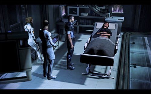Pierwszą wizytę ciężko rannej Ashley możesz złożyć tuż po przybyciu na Cytadelę, a konkretnie po zakończeniu rozmowy z Komandorem Bailey - Mass Effect 3: Cytadela - Ashley Williams - solucja, opis przejścia - Mass Effect 3 - poradnik do gry