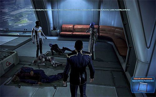 Quest ten możesz uaktywnić poprzez podsłuchanie rozmowy konsultantki, którą spotkasz tuż po wyjściu z windy w lokacji [Cytadela: Szpital Huerty] - Mass Effect 3: Mgławica Sileańska, Pierścienie Alune - solucja, opis przejścia - Mass Effect 3 - poradnik do gry
