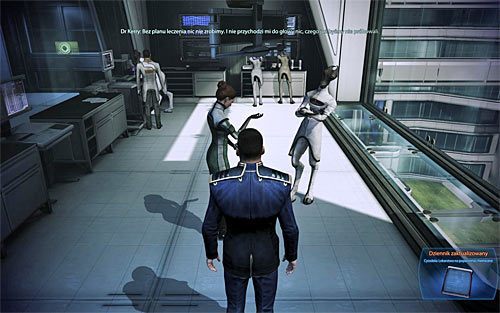 Drugi sposób to podsłuchanie rozmowy doktora Silona z doktor Kerry - Mass Effect 3: Cytadela, Lekarstwo na poparzenia chemiczne - solucja - Mass Effect 3 - poradnik do gry