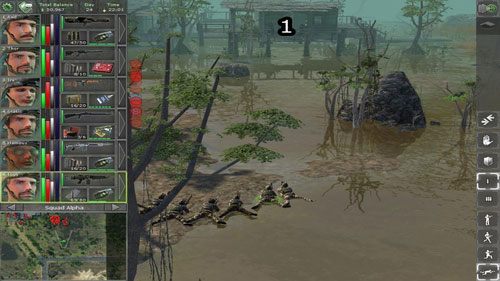 Umieszczając grupę w pozycji zilustrowanej powyżej, zaczynamy ostrzał wrogów w budynku przed nami (1) - Pozostałe lokacje (6) - Lokacje - Jagged Alliance: Back in Action - poradnik do gry