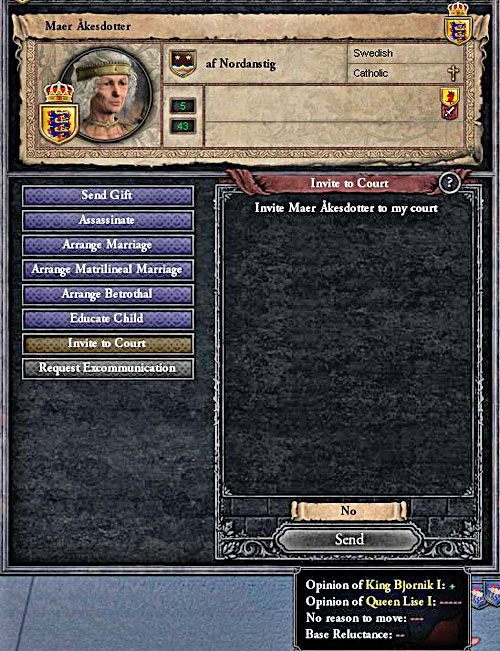 Zapraszać można jedynie postaci nie posiadające żadnych ziem. - Jak dbać o relacje między postaciami w Crusader Kings II? | Postacie - Crusader Kings II - poradnik do gry
