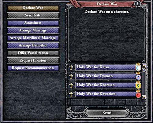 Walczyć można nie tylko o hrabstwa, ale również o całe księstwa. - Jak wypowiedzieć wojnę? | Militaria w Crusader Kings II - Crusader Kings II - poradnik do gry