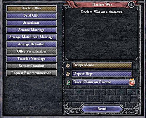 Zwykle lepiej przejąć od suwerena koronę, niż walczyć o niepodległość. - Jak wypowiedzieć wojnę? | Militaria w Crusader Kings II - Crusader Kings II - poradnik do gry