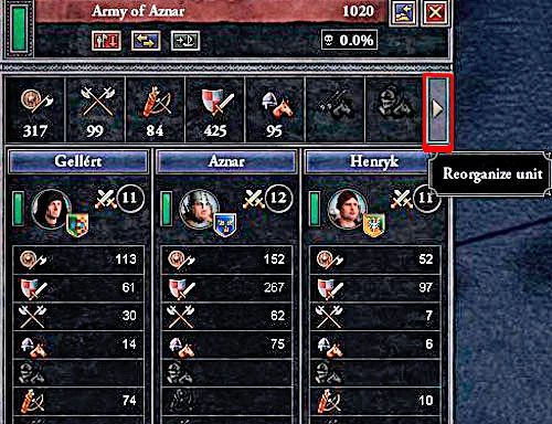 Flankami wewnątrz armii można oczywiście manipulować. - Armia i walka | Militaria w Crusader Kings II - Crusader Kings II - poradnik do gry