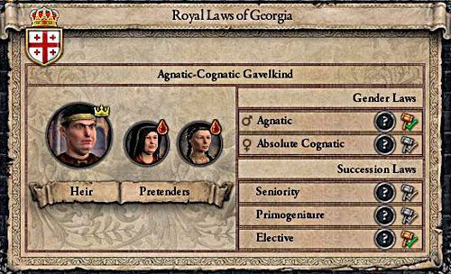 Prawo to podstawowe narzędzie służące przenoszeniu tytułów. - Król w Crusader Kings II | Droga na szczyt - Crusader Kings II - poradnik do gry