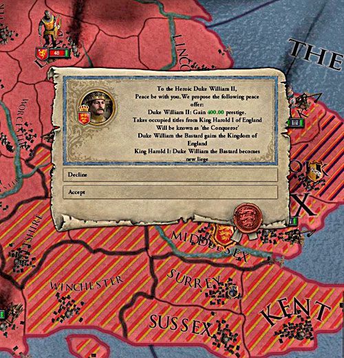 Anglia nie będzie opierać się długo. - Stamford Bridge w Crusader Kings II | Oficjalne scenariusze - Crusader Kings II - poradnik do gry