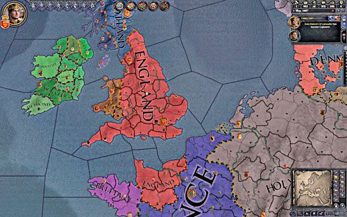 Wilhelm musi dbać nie tylko o Anglię, ale również o swe posiadłości w Normandii. - Wilhelm Zdobywca w Crusader Kings II | Oficjalne scenariusze - Crusader Kings II - poradnik do gry