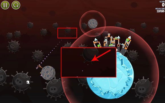 Dość trudny etap - Level 3-2 | Danger Zone | Angry Birds Space - Angry Birds Space - poradnik do gry